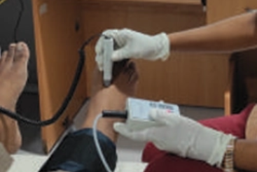 Ankle-brachial index (ABI) test