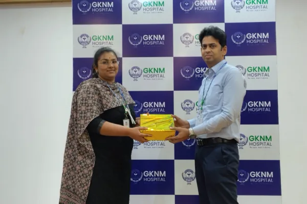Dr. S. S. Priyanka, DNB Obstetrics & Gynaecology, received the Certificate of Commendation from the National Board of Examinations in Medical Sciences (NBEMS) for her outstanding research work in thesis submission. She was appreciated during the Clinical Society Meeting held on 11.07.2026 at GKD Auditorium, GKNM Hospital.